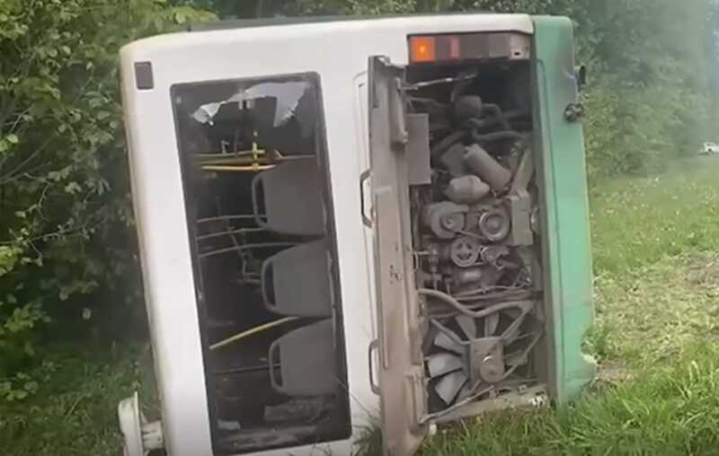 В Курской области произошло массовое ДТП с участием автобуса